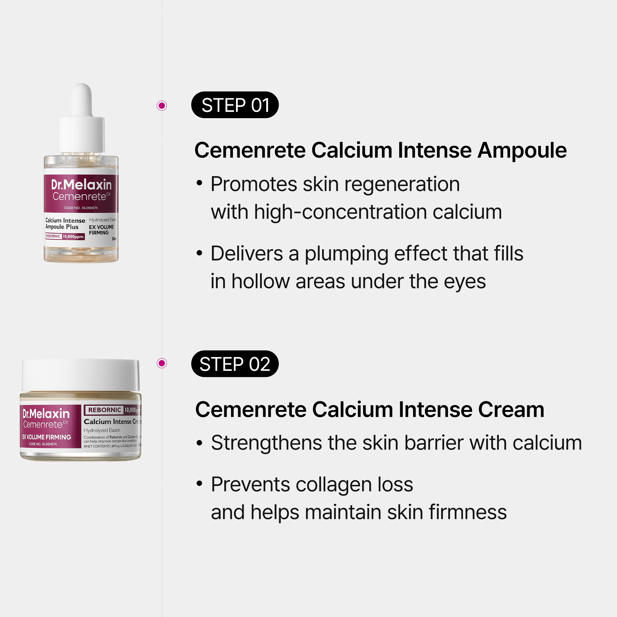 Cemenrete Calcium Eyecare Routine detail view 7 — Melax K-Beauty
