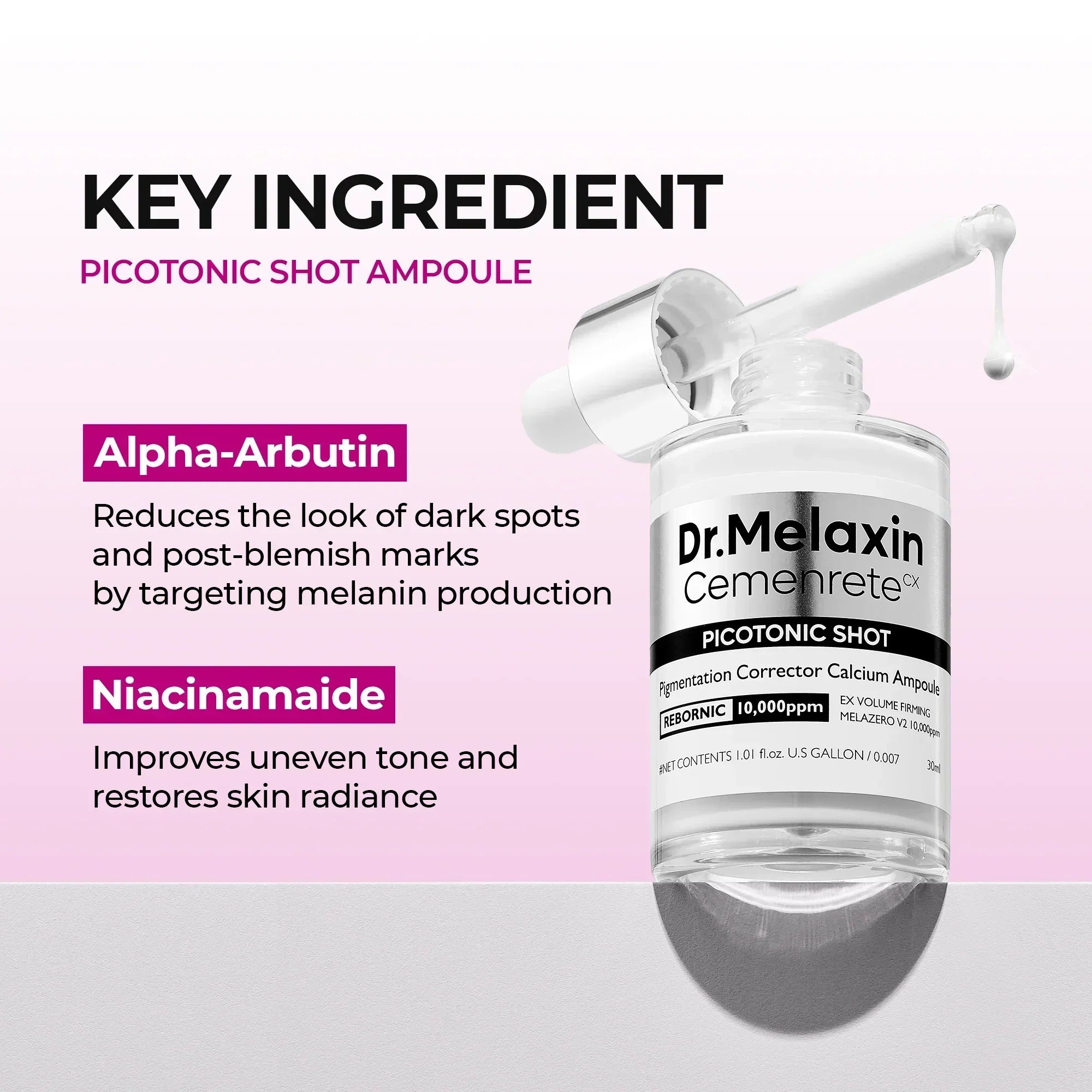 Picotonic Shot Pigmentation Ampoule detail view 6 — Melax K-Beauty