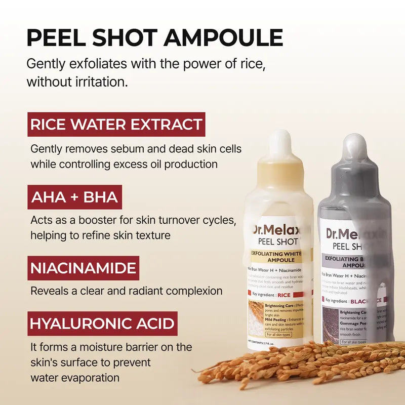 Body & Face Peel Shot Duo detail view 6 — Melax K-Beauty
