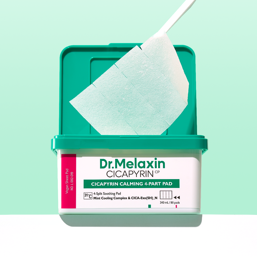 Cicapyrin Calming 4-Part Pad detail view 3 — Melax K-Beauty