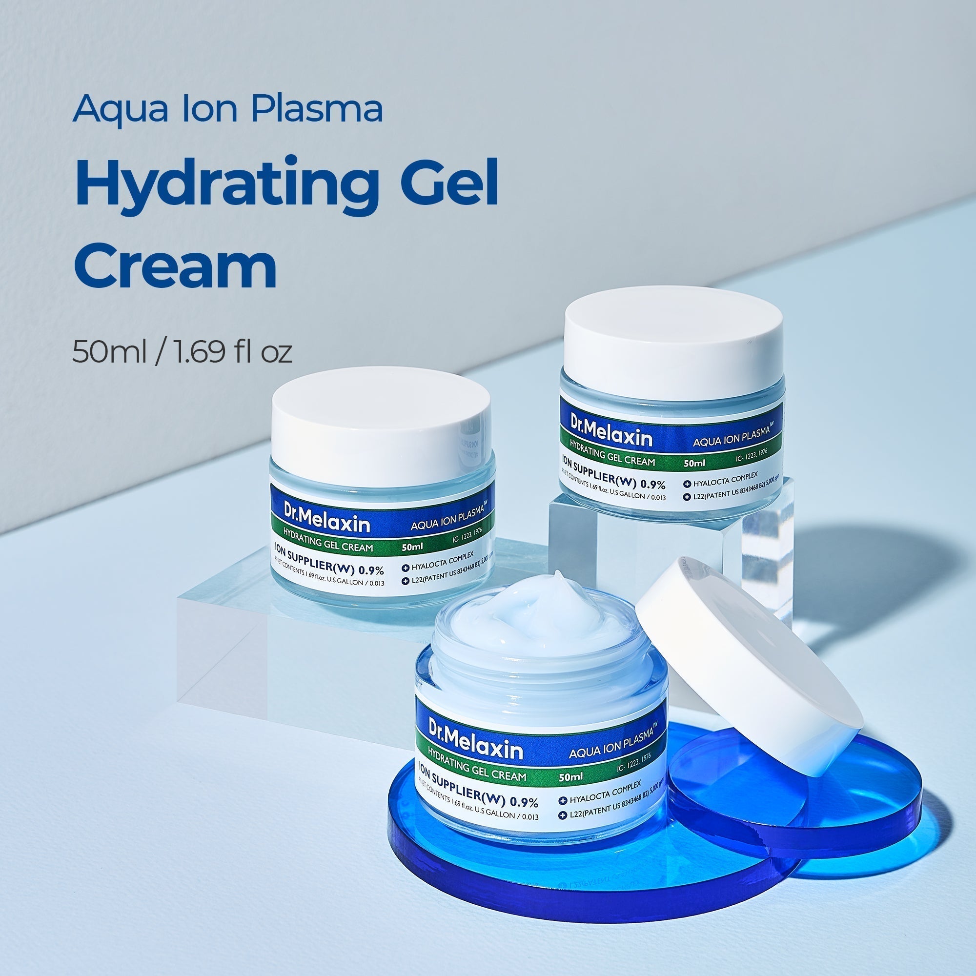 Aqua Ion Plasma Hydrating Gel Cream detail view 3 — Melax K-Beauty