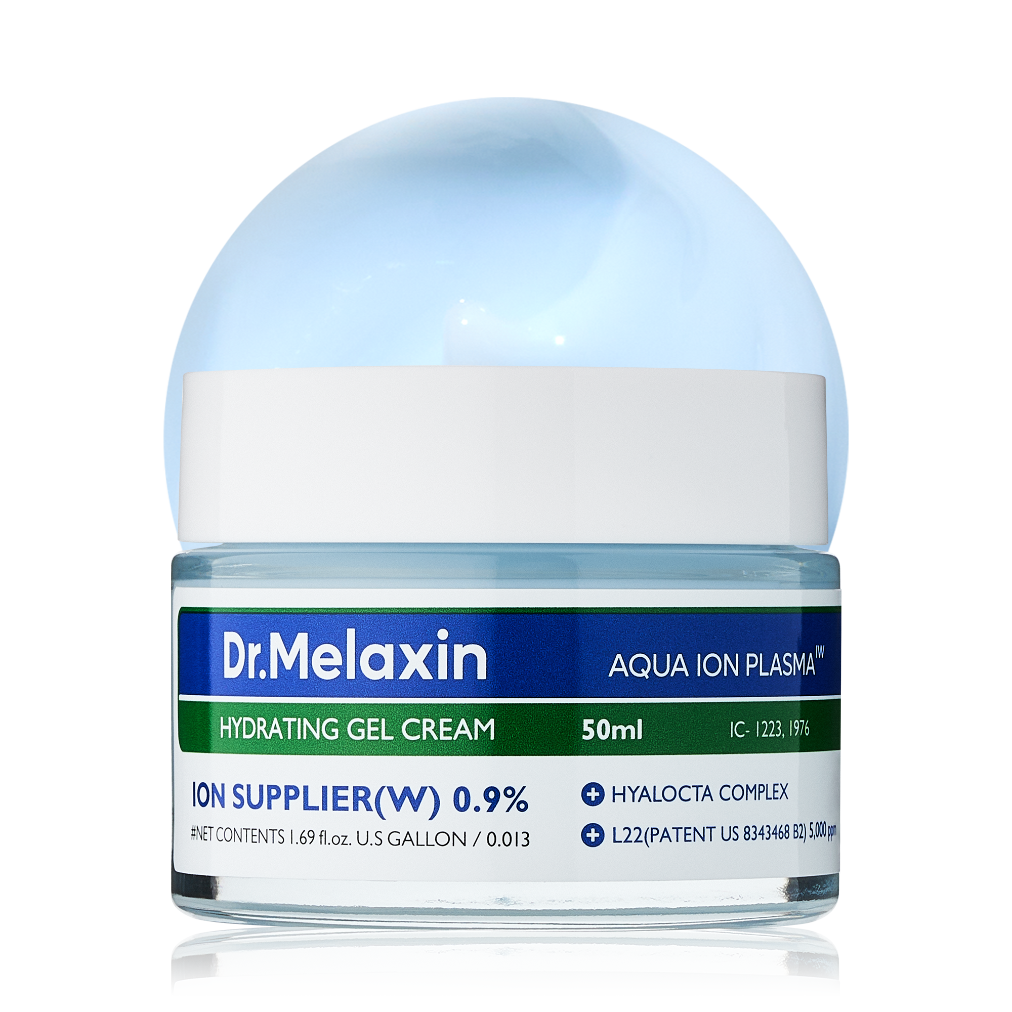 Aqua Ion Plasma Hydrating Gel Cream main product shot — Melax K-Beauty