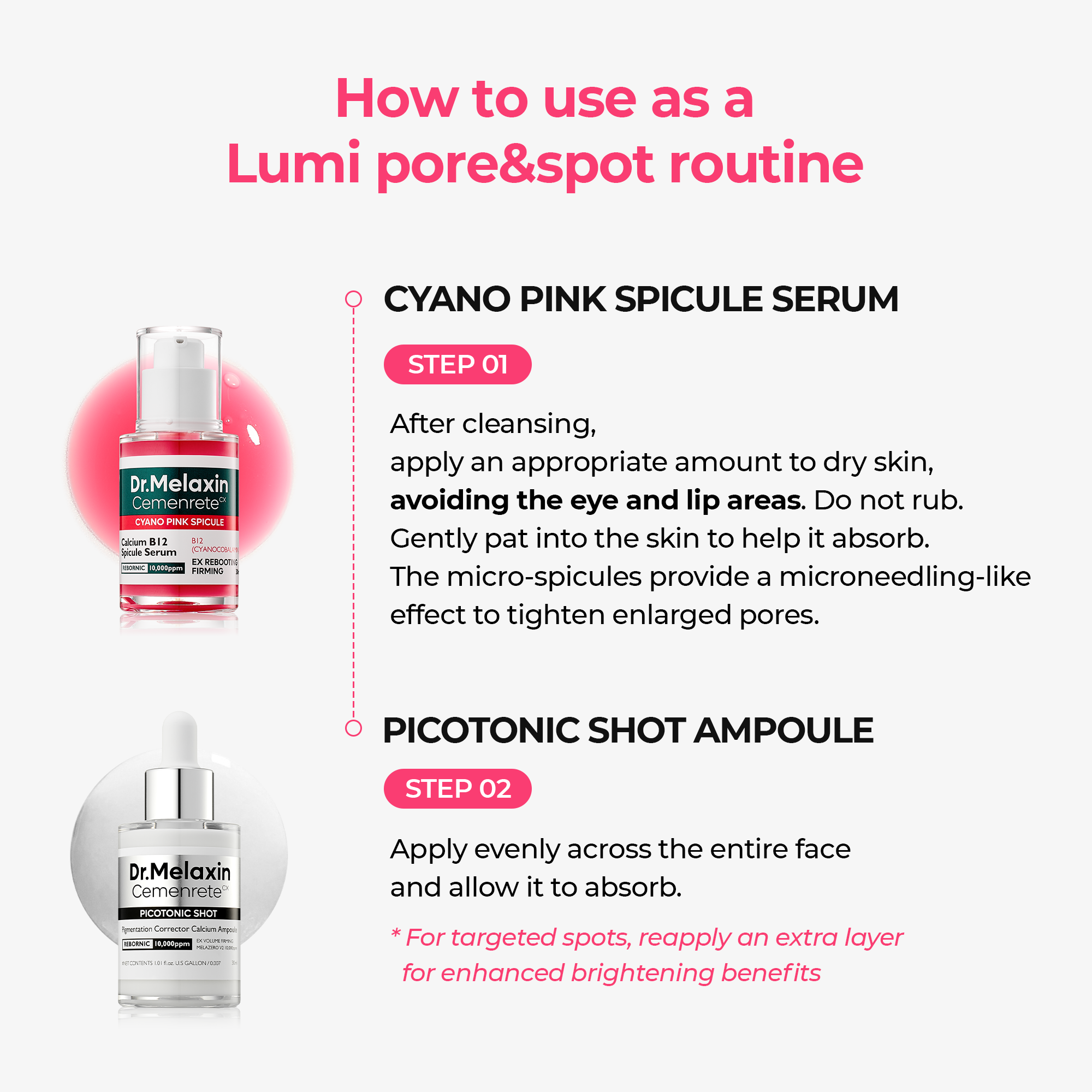 Lumi Pore & Spot Care Duo detail view 9 — Melax K-Beauty