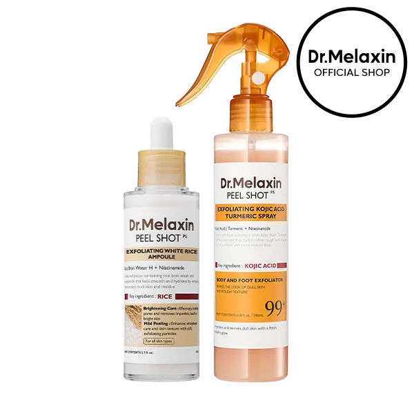 Body & Face Peel Shot Duo alternate angle — Melax K-Beauty