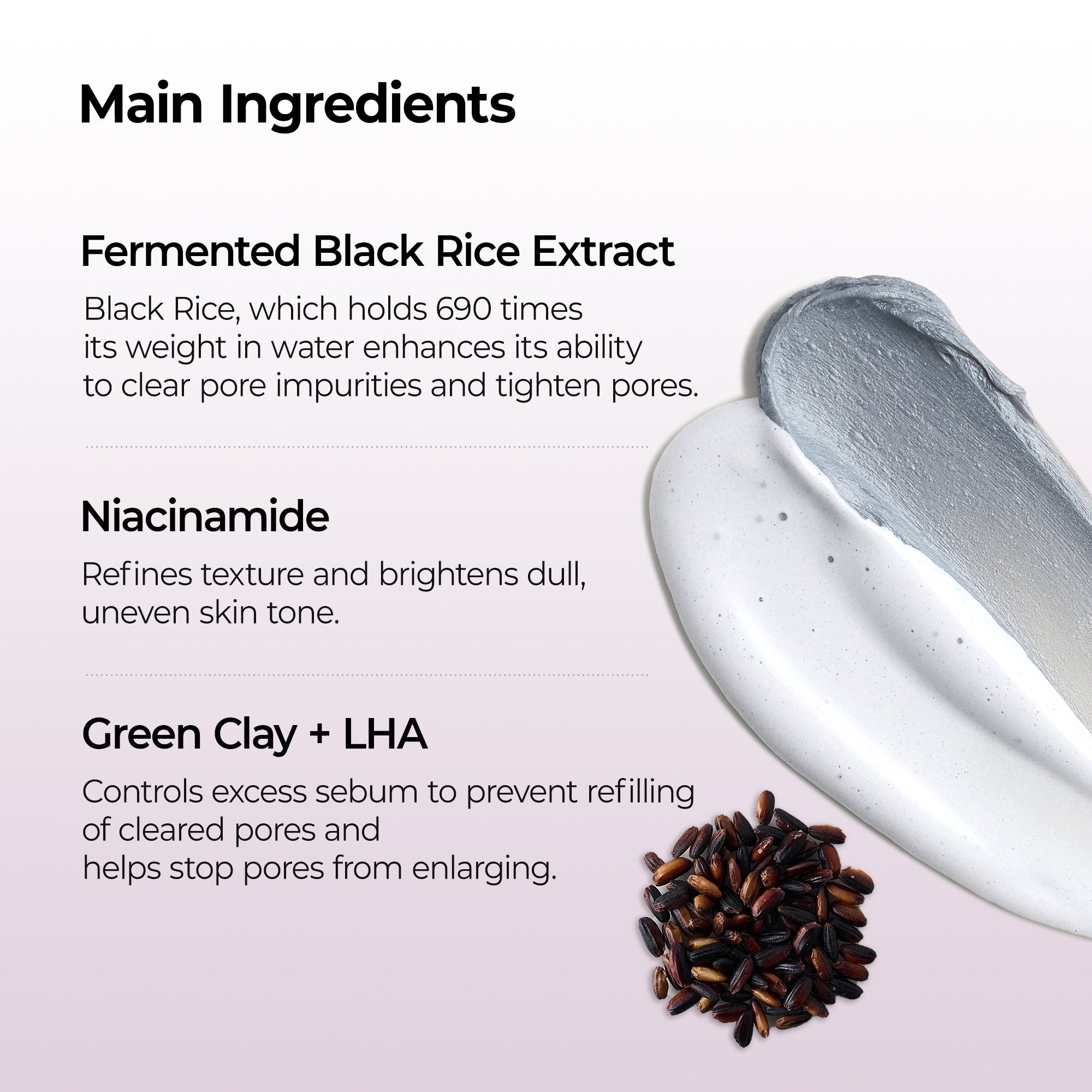Peel Shot Black Rice Mochi Whip Cleanser detail view 5 — Melax K-Beauty