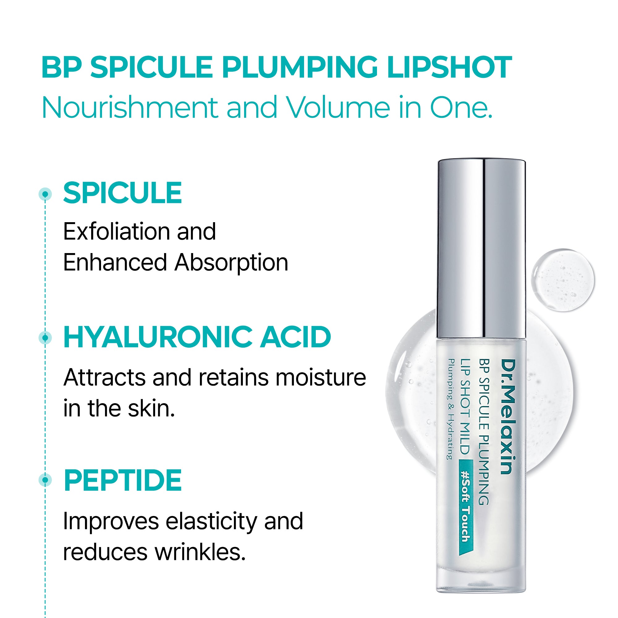 BP Spicule Plumping LIP Shot Duo detail view 6 — Melax K-Beauty