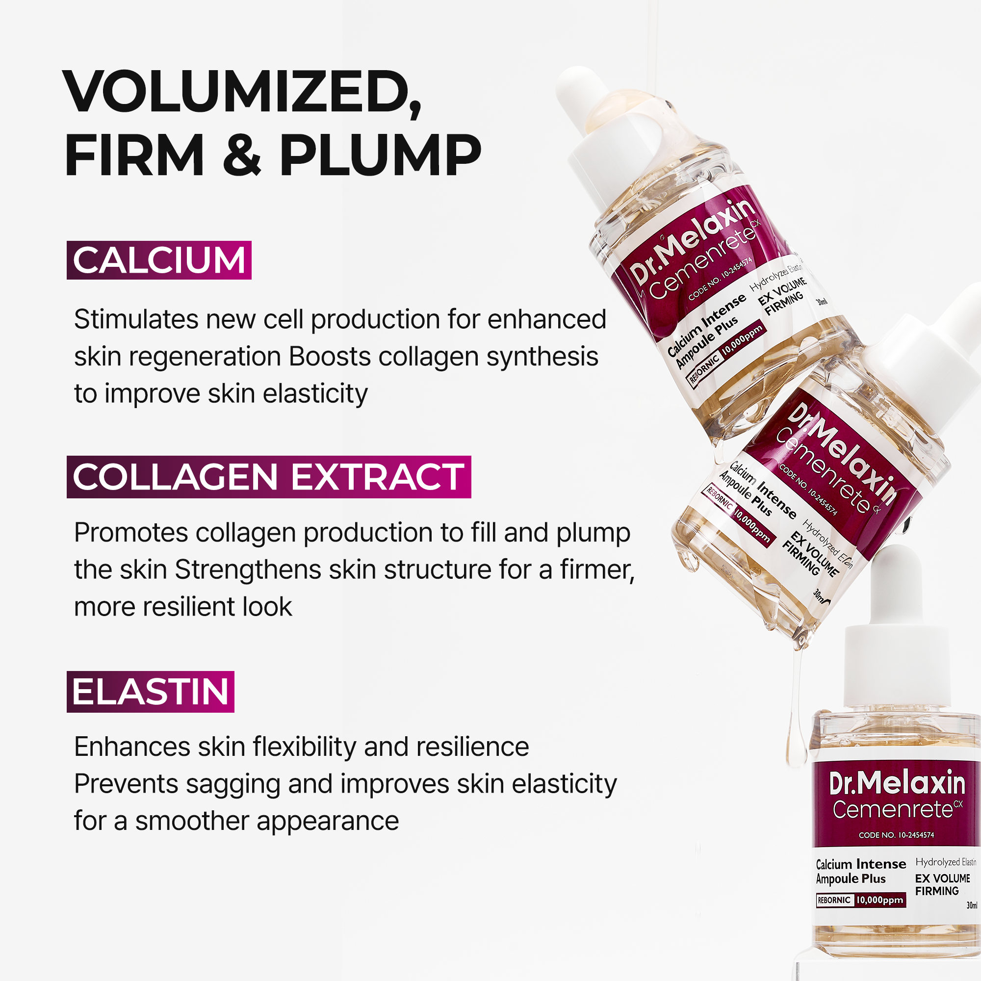 Cemenrete Calcium Eyecare Routine detail view 6 — Melax K-Beauty