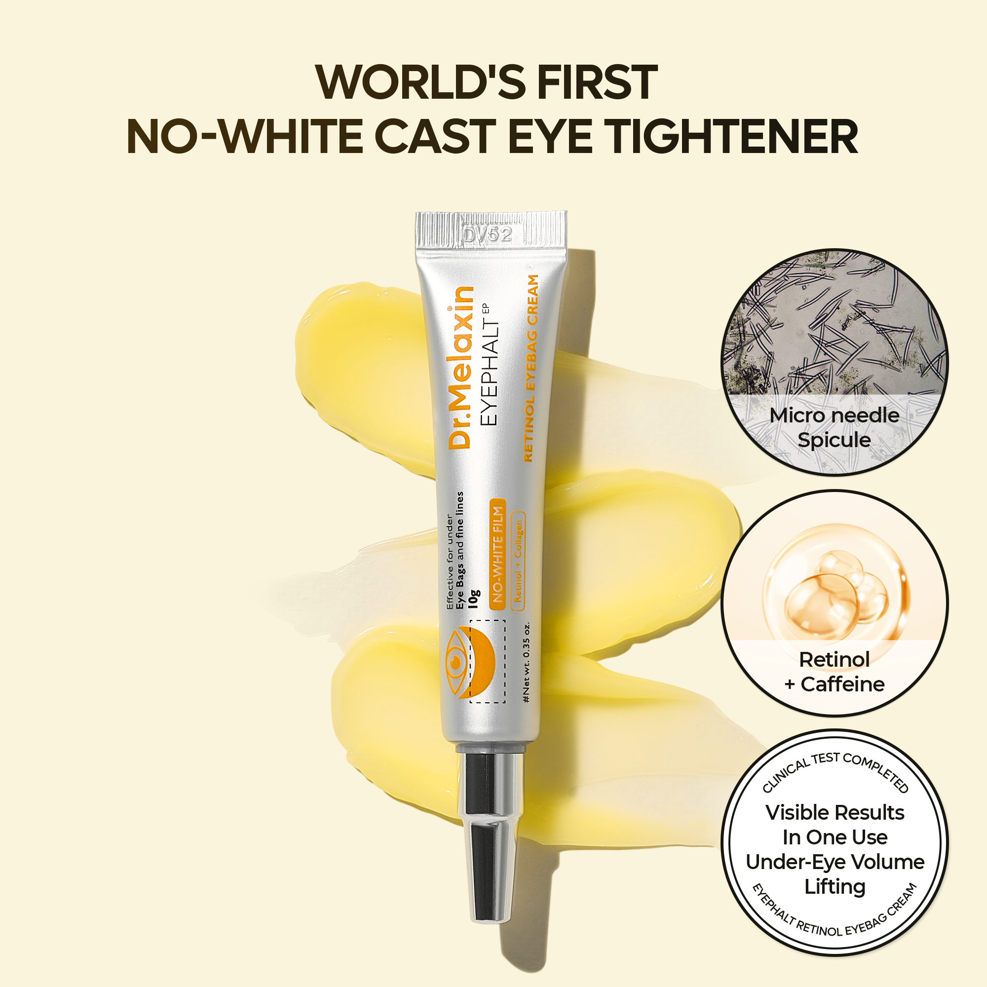 [FLASH 1+1 DEAL] Retinol Eyebag Cream alternate angle — Melax K-Beauty