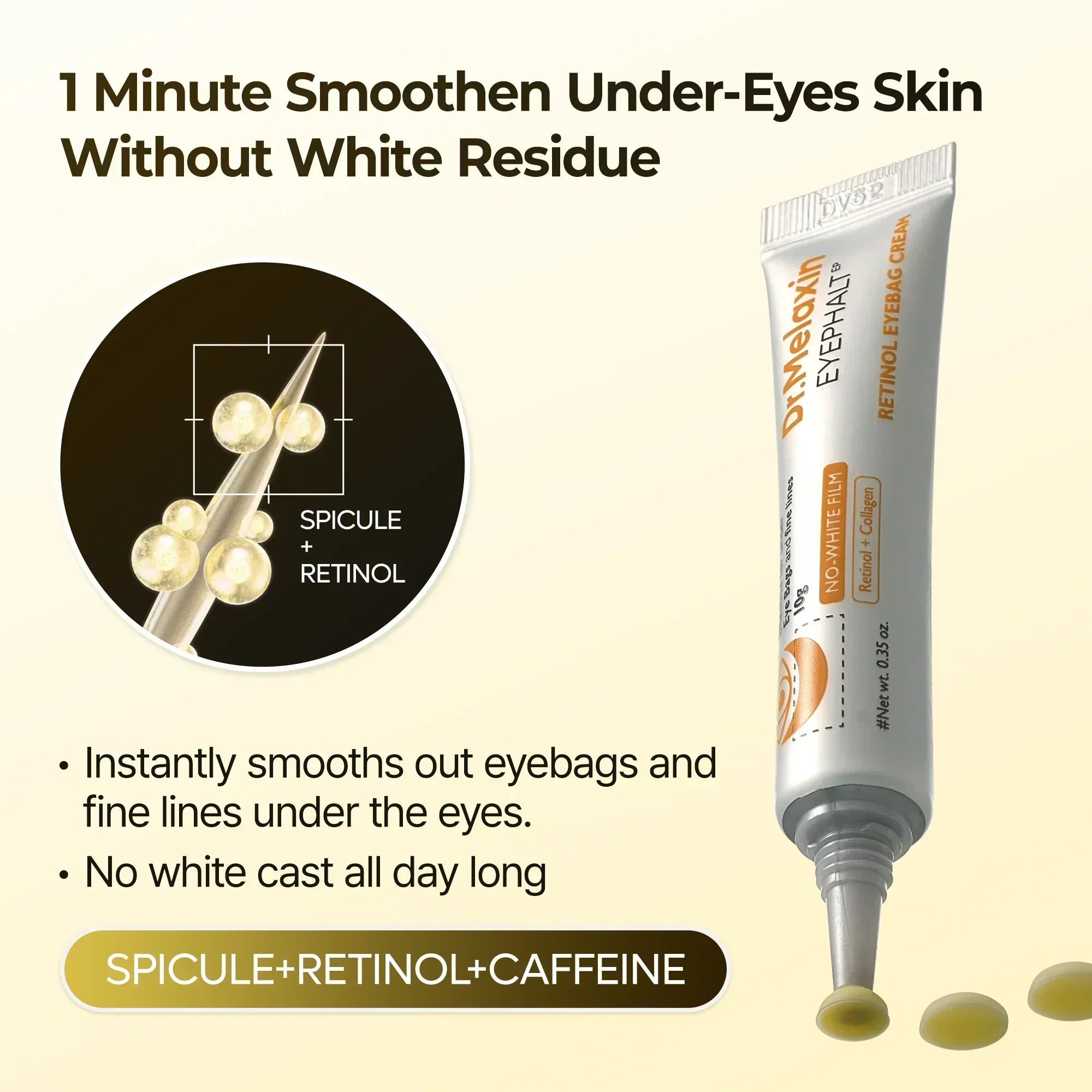 Retinol Eyebag Cream detail view 4 — Melax K-Beauty