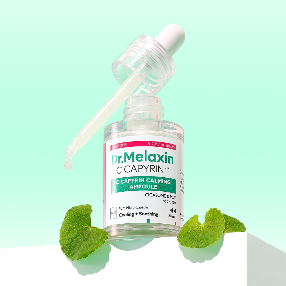 Cicapyrin Calming Ampoule alternate angle — Melax K-Beauty