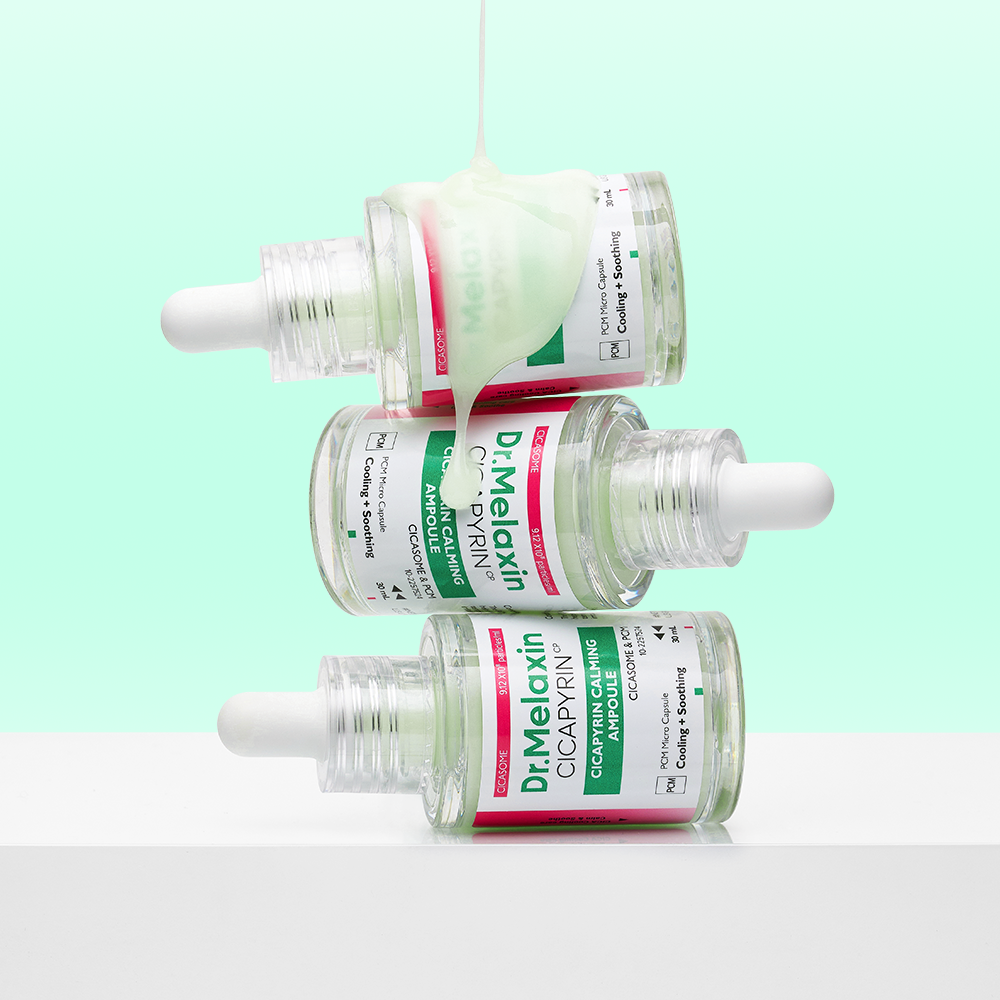 Cicapyrin Calming Ampoule detail view 3 — Melax K-Beauty