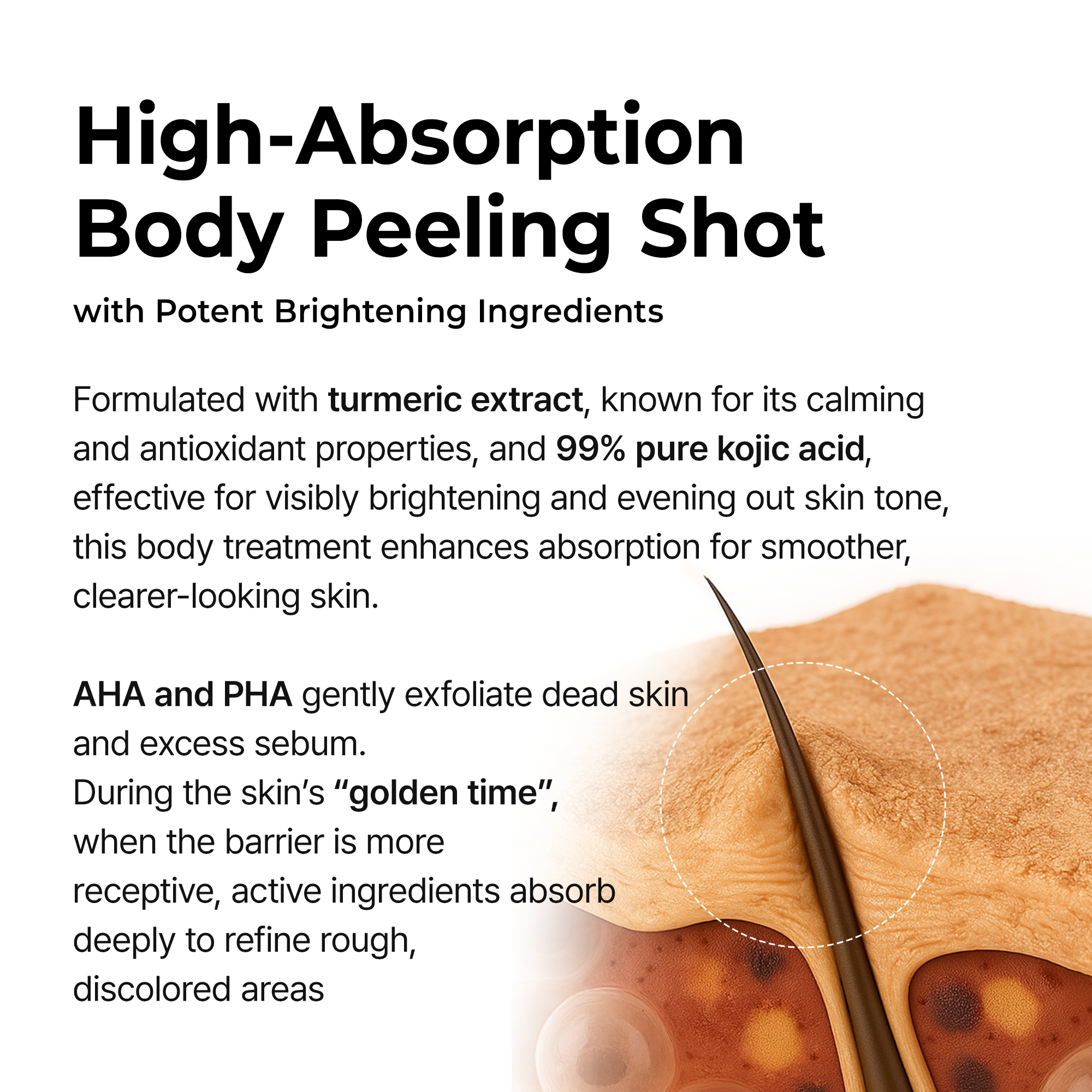 Peel Shot Keratin Care Kojic Acid Turmeric Spray detail view 6 — Melax K-Beauty