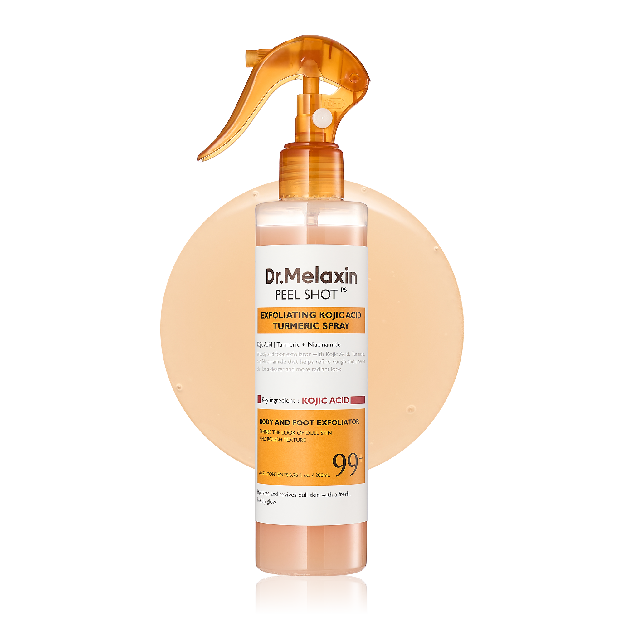Peel Shot Keratin Care Kojic Acid Turmeric Spray main product shot — Melax K-Beauty