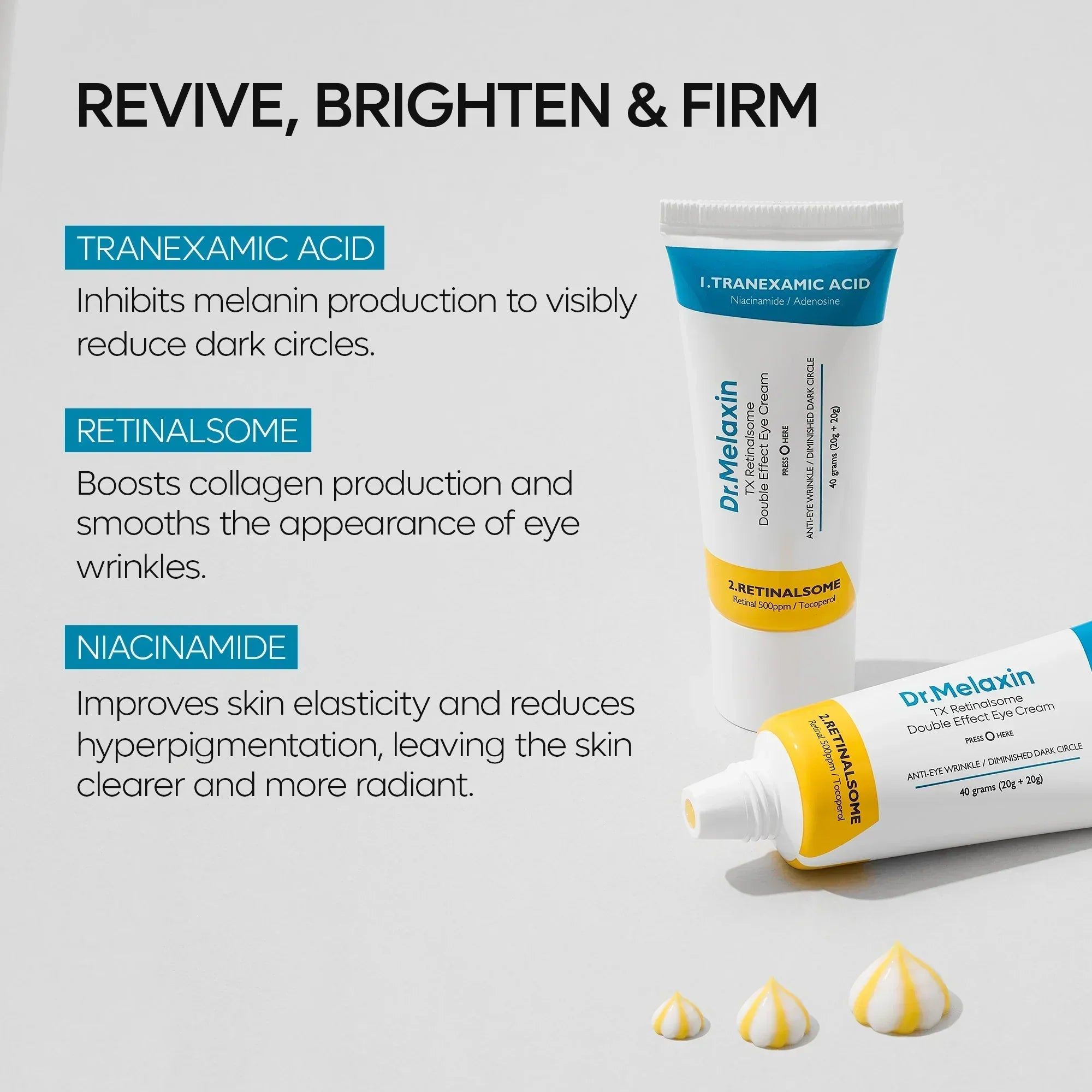 TX Retinalsome Double Effect Eyecream detail view 3 — Melax K-Beauty