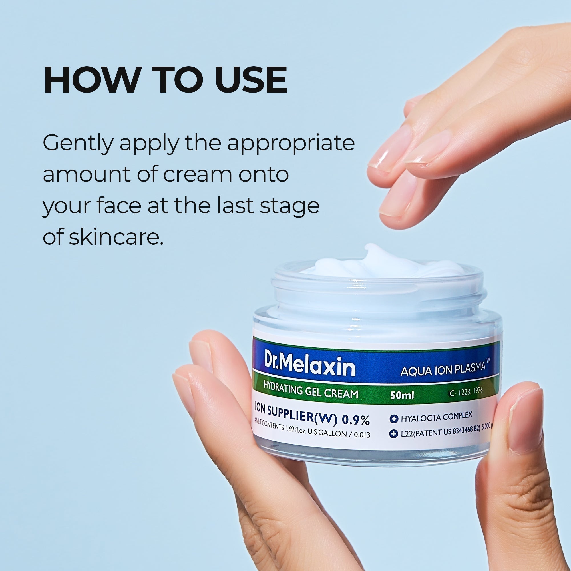 Aqua Ion Plasma Hydrating Gel Cream detail view 6 — Melax K-Beauty