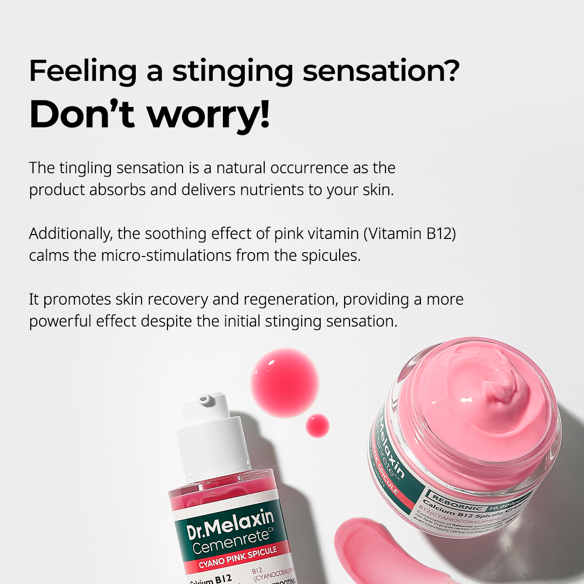 Cemenrete Cyano Pink Spicule Cream detail view 8 — Melax K-Beauty