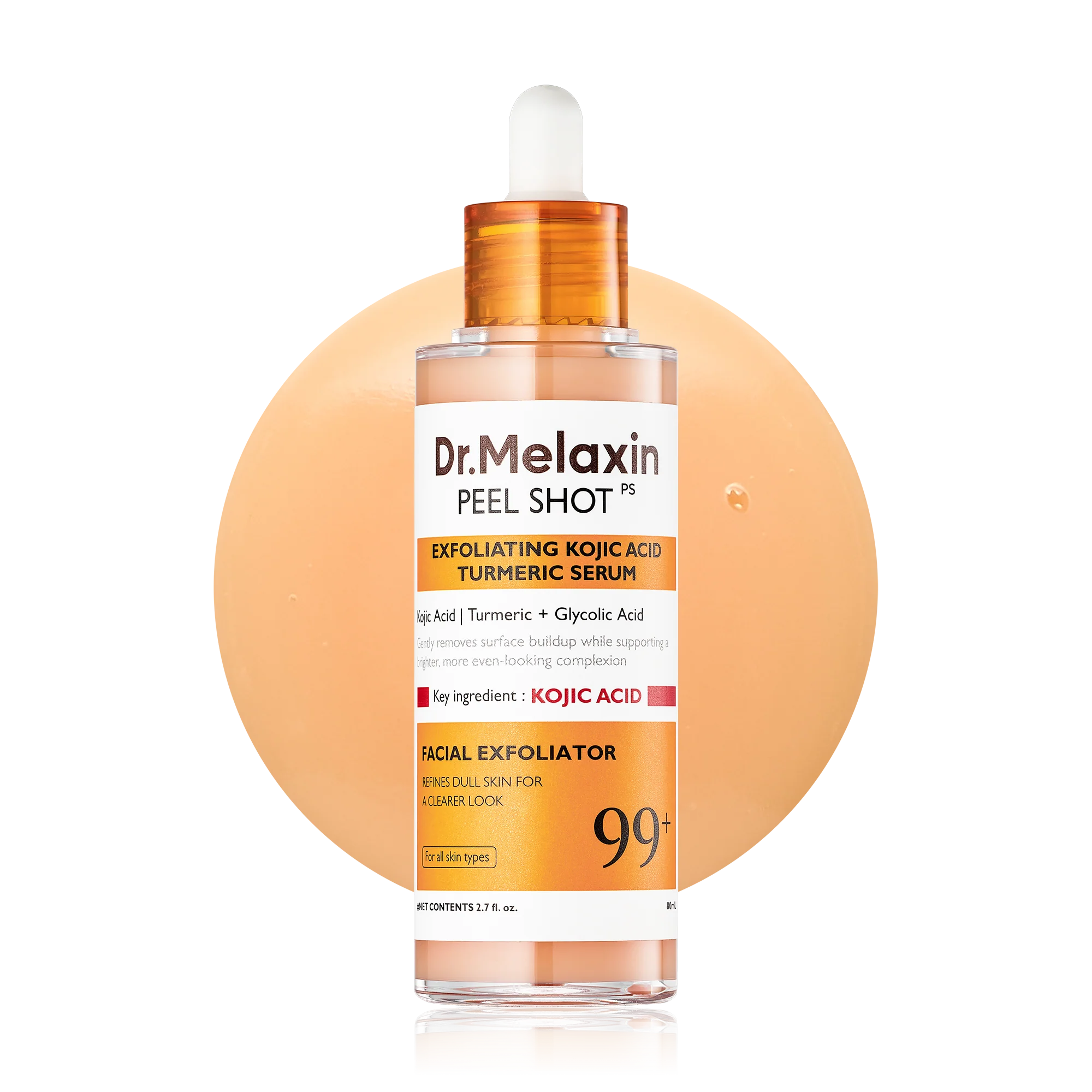 Peel Shot kojic Acid Turmeric Serum main product shot — Melax K-Beauty